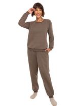 Pijama lupo feminino moleton de inverno longo 24505-001