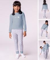 Pijama Lupo Infantil Algodão Inverno Mãe e Filha 22582