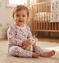 Pijama M.longa feminino INFANTIL 100% Algodão Nº 1 AO 3