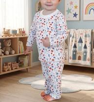 Pijama M.longa feminino INFANTIL 100% Algodão Nº 1 AO 3 Pijama M.longa feminino INFANTIL 100% Algodão Nº 1 AO 3