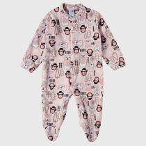 Pijama Macacão Bebê em Soft Feminino Tip Top Pinguim