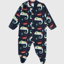 Pijama Macacão Bebê em Soft Masculino Tip Top Bichinhos