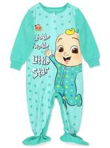 Pijama Macacão com Pés CoComelon para Bebês 12M Azul Esverdeado Pijama Macacão com Pés CoComelon para Bebês 12M Azul Esverdeado