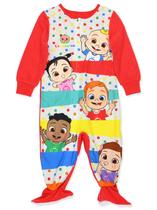 Pijama Macacão com Pés CoComelon para Bebês e Crianças 2T Vermelho