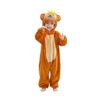 Pijama Macacão De Flanela Com Capuz De Leão E Capivara Para Menino Bebê, Fantasia De Carnaval Da Pijama Macacão De Flanela Com Capuz De Leão E Capivara Para Menino Bebê, Fantasia De Carnaval Da