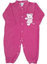 Pijama Macacão Flanelado Feminino infantil bem quentinho Nº 1 Ao 4