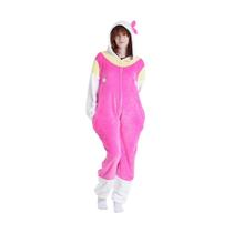 Pijama Macacão Hello Kitty Zona Criativa Adulto Kigurumi com Zíper Confortável Quente Cor:ColoridoTamanho:G Pijama Macacão Hello Kitty Zona Criativa Adulto Kigurumi com Zíper Confortável Quente Cor:ColoridoTamanho:G