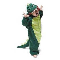 Pijama Macacão Infantil Dinossauro Kigurumi Inverno- Mundo Das Fantasias