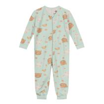 Pijama Macacão Infantil Menina em Soft Ursinha Brandili Pijama Macacão Infantil Menina em Soft Ursinha Brandili