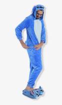 Pijama Macacão Kigurumi Lilo Stitch Disney Stitch Licenciado Tamanho: GCor:Azul