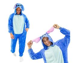 Pijama Macacão Pelúcia Stitch Kigurumi Disney Original TAM G Pijama Macacão Pelúcia Stitch Kigurumi Disney Original TAM G