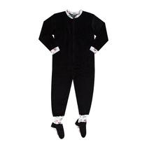 Pijama macacão teen - com pezinho - mickey plush preto - peça desejo