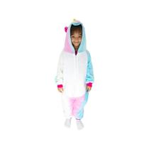 Pijama Macacão Unicórnio Colorido Infantil De 8 A 7 Anos Zona Criativa Kigurumi Confortável Cor:ColoridoTamanho:7-8 Ano Pijama Macacão Unicórnio Colorido Infantil De 8 A 7 Anos Zona Criativa Kigurumi Confortável Cor:ColoridoTamanho:7-8 Ano