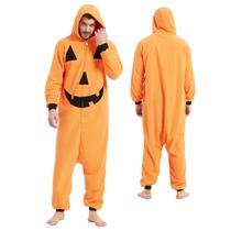 Pijama MAJ&COS, macacão de abóbora e lã para Halloween Pijama MAJ&COS, macacão de abóbora e lã para Halloween