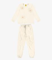 Pijama Malhão Fruit Rovi Kids Bege Pijama Malhão Fruit Rovi Kids Bege