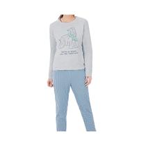 Pijama Malwee Fechado Inverno 126841 Mescla Cinza