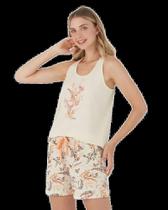 Pijama malwee feminino curto regata em algodão 1000110181