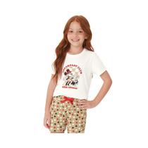 Pijama Malwee Kids Menina Meia Manga 30882 Off White Pijama Malwee Kids Menina Meia Manga 30882 Off White