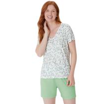 Pijama malwee manga curta feminino ref: mal1000133248 Pijama malwee manga curta feminino ref: mal1000133248