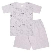 Pijama manga curta algodão estampado junkes baby ref:61119 10/14