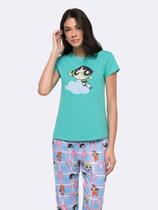 Pijama Manga Curta com Calça As Meninas Superpoderosas Pijama Manga Curta com Calça As Meninas Superpoderosas