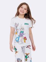 Pijama Manga Curta com Calça Infantil Loney Tunes Pijama Manga Curta com Calça Infantil Loney Tunes