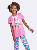 Pijama Manga Curta com Calça Unicórnio Magic Stickers