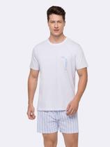 Pijama Manga Curta com Short Masculino