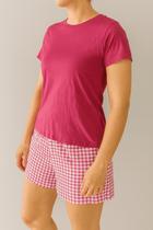 Pijama Manga Curta Feminino Adulto