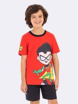 Pijama Manga Curta Infantil Masculino Jovens Titãs Pijama Manga Curta Infantil Masculino Jovens Titãs