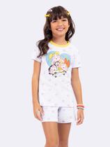 Pijama Manga Curta Infantil Meninas Superpoderosas