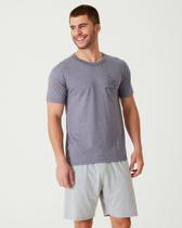 Pijama Manga Curta Malha Masculino Malwee Ref. 85659 Pijama Manga Curta Malha Masculino Malwee Ref. 85659