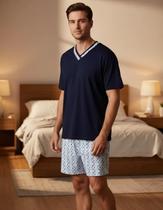 PIJAMA MANGA CURTA MASCULINO DECOTE V Nº 44 M PIJAMA MANGA CURTA MASCULINO DECOTE V Nº 44 M