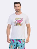 Pijama Manga Curta Masculino Flintstones Yabba Dabba Doo