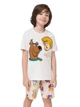 Pijama Manga Curta Masculino Infantil Scooby-Doo com Bermuda Pijama Manga Curta Masculino Infantil Scooby-Doo com Bermuda