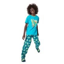 Pijama Manga Curta Menino Teen Dino Miami - Puket Pijama Manga Curta Menino Teen Dino Miami - Puket