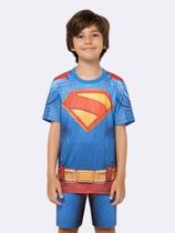 Pijama Manga Curta Superman com estampa 3D