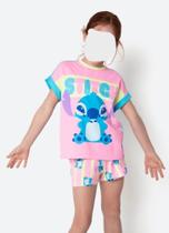 Pijama Manga Curta Viscolycra Menina Stitch Puket