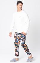 Pijama manga longa adulto masculino looney tunes acuo tamanho:gg Pijama manga longa adulto masculino looney tunes acuo tamanho:gg