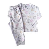 Pijama Manga Longa Algodão Hipopo