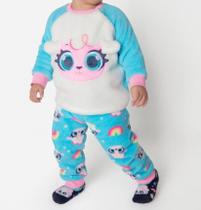 Pijama Manga Longa Bebê Menina Soft Ovelha Puket