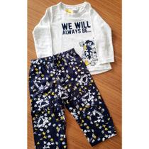 Pijama Manga Longa com Calça - Referência 10207203 Tigor Tigre
