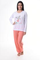 Pijama manga longa feminino suave pv Pijama manga longa feminino suave pv