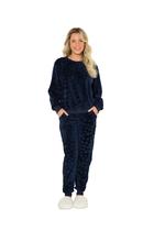 Pijama Manga Longa Fleece Corações Pijama Manga Longa Fleece Corações