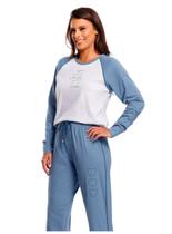 Pijama Manga Longa Paulienne 522.69 Feminino Raglan Algodão T. 42/48 Pijama Manga Longa Paulienne 522.69 Feminino Raglan Algodão T. 42/48