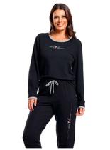 Pijama Manga Longa Paulienne 526.69 Feminino Moletinho Viscose T. 42/48 Pijama Manga Longa Paulienne 526.69 Feminino Moletinho Viscose T. 42/48