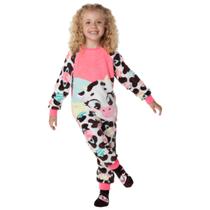 Pijama Manga Longa Soft Menina Kids Vaca Chocolate Puket Tamanho:2 Pijama Manga Longa Soft Menina Kids Vaca Chocolate Puket Tamanho:2