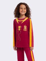 Pijama Manga Longa Unissex Quadribol Grifinória Pijama Manga Longa Unissex Quadribol Grifinória