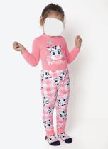 Pijama Manga Longa Viscolycra Bebê Menina Vaca Romântica Puket