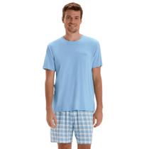 Pijama Manga Masculino Viscose Cor Com Amor - 2030172 Cor